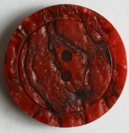 Fashion Button- Rust Red