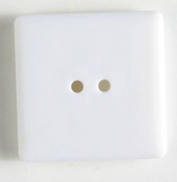 Fashion Button-White Square
