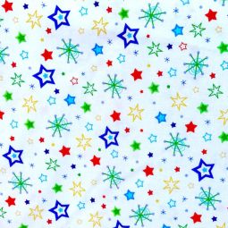 Spaced Out Stars White